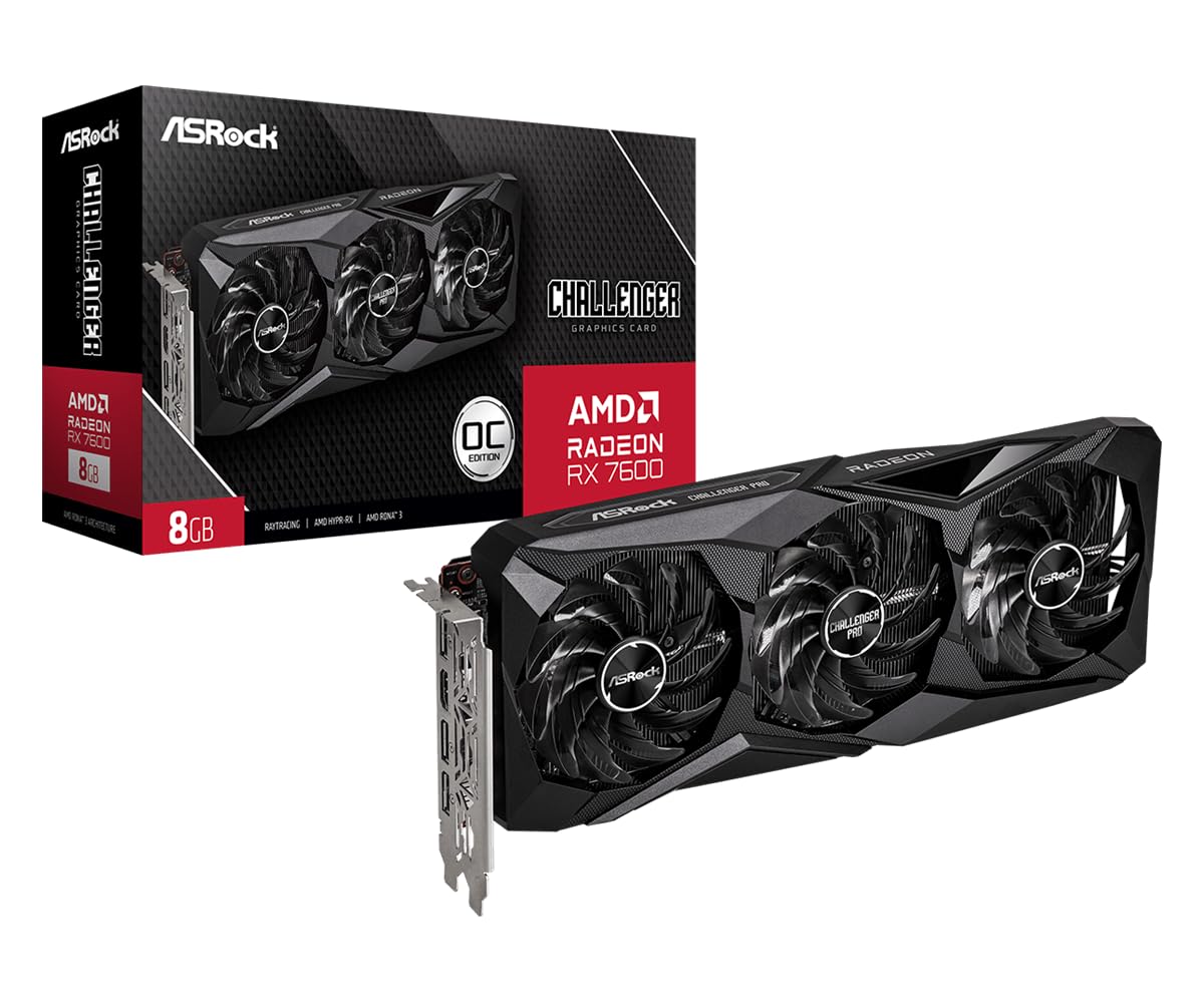 Amazon.com: ASRock Radeon RX 7600 Challenger Pro 8GB OC, AMD RDNA